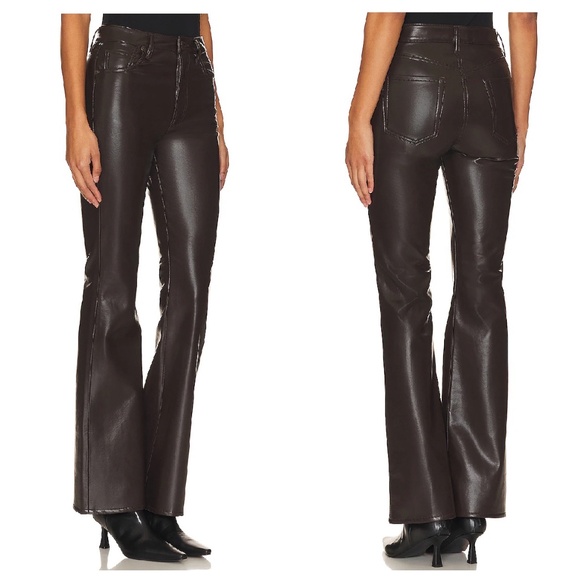 NWT Brown Citizens of Humanity Leather Bootcut Lilah Pants Sz 28 - Picture 2 of 16